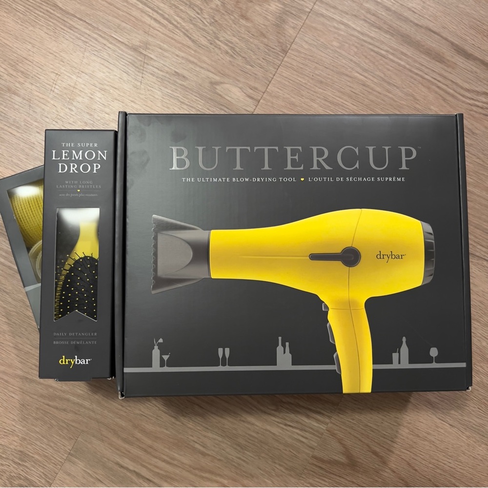 Drybar Buttercup Dryer + Brush and Rollers
